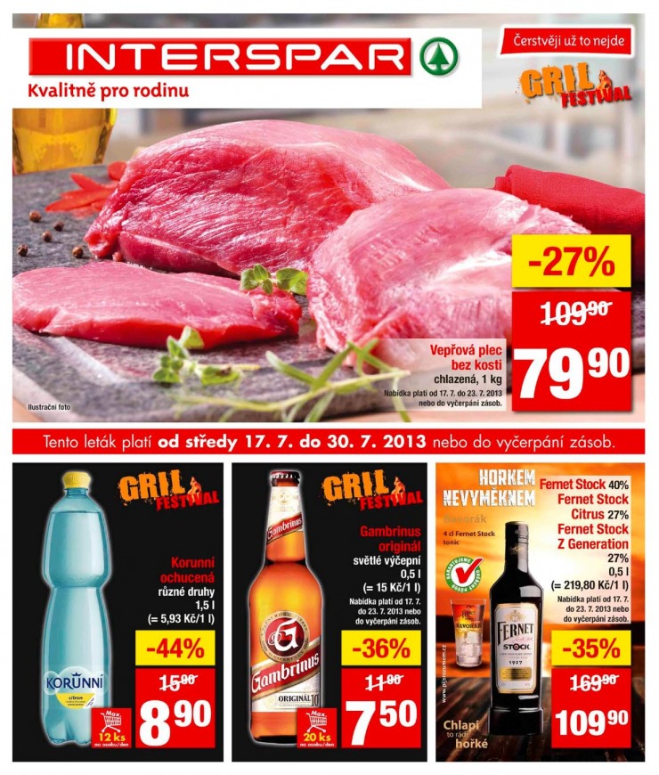 leták Interspar Akční nabídka od 17.7.2013 strana 1 leták Interspar Akční nabídka od 17.7.2013 strana 1