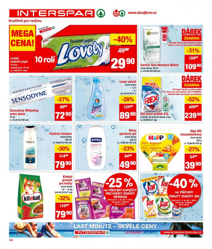 leták Interspar Akční nabídka od 17.7.2013 strana 1 leták Interspar Akční nabídka od 17.7.2013 strana 1
