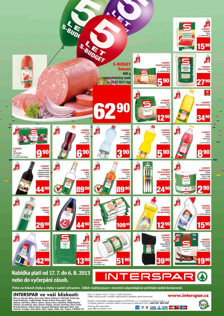 letk Interspar Katalog S-Budget od 17.7.2013 strana 1