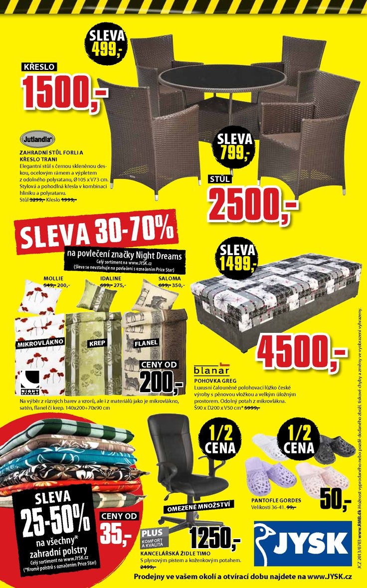 leták Jysk Nabídka týdne od 18.7.2013 strana 1 leták Jysk Nabídka týdne od 18.7.2013 strana 1
