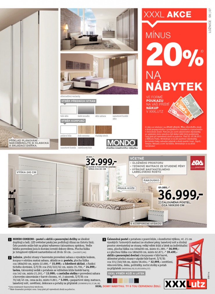 let�k XXXLutz Aktu�ln� prospekt od 15.7.2013 strana 1
