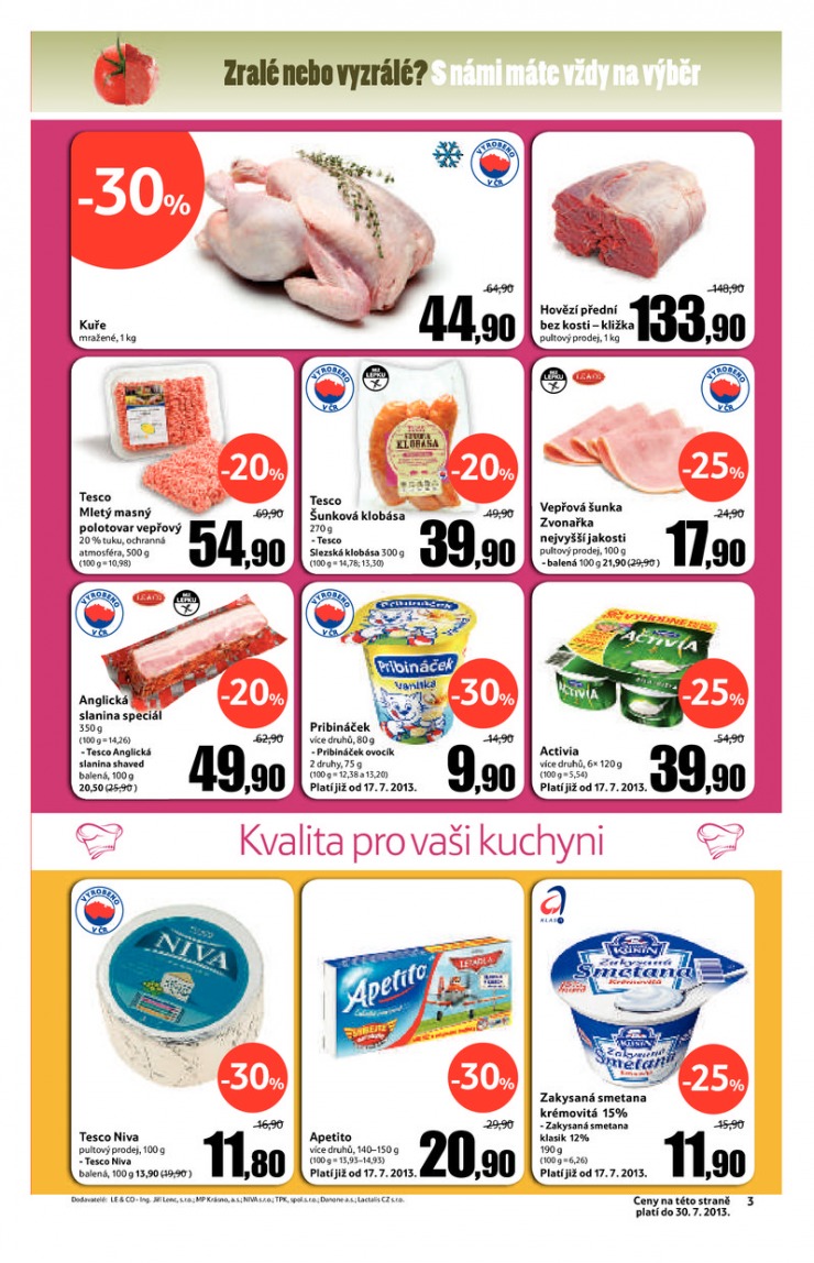 leták Tesco malé hypermarkety od 24.7.2013 strana 1 leták Tesco malé hypermarkety od 24.7.2013 strana 1