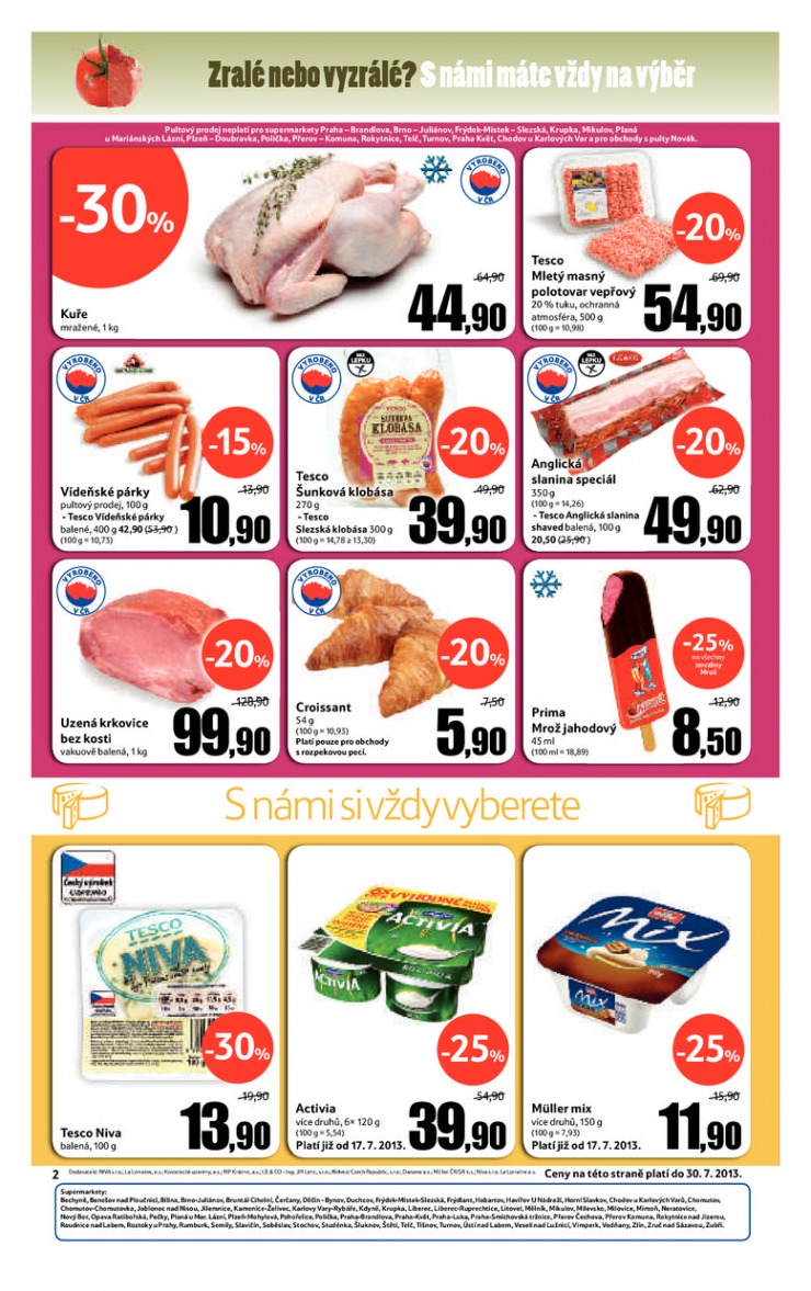 leták Tesco supermarkety od 24.7.2013 strana 1 leták Tesco supermarkety od 24.7.2013 strana 1