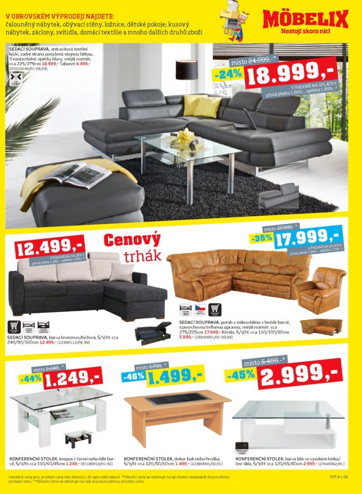 leták Mobelix Aktuální prospekt od 22.7.2013 strana 1 leták Mobelix Aktuální prospekt od 22.7.2013 strana 1