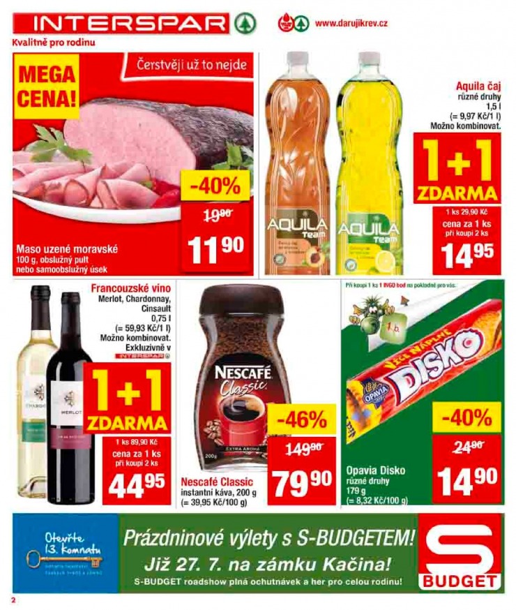 leták Interspar Akční nabídka od 24.7.2013 strana 1 leták Interspar Akční nabídka od 24.7.2013 strana 1