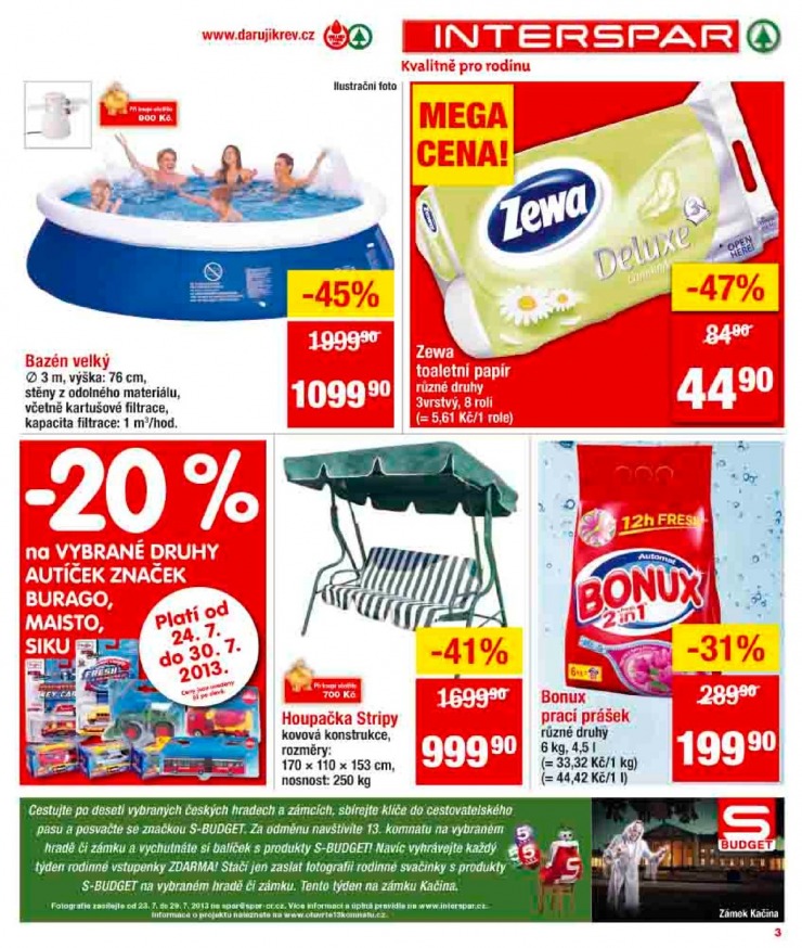 leták Interspar Akční nabídka od 24.7.2013 strana 1 leták Interspar Akční nabídka od 24.7.2013 strana 1