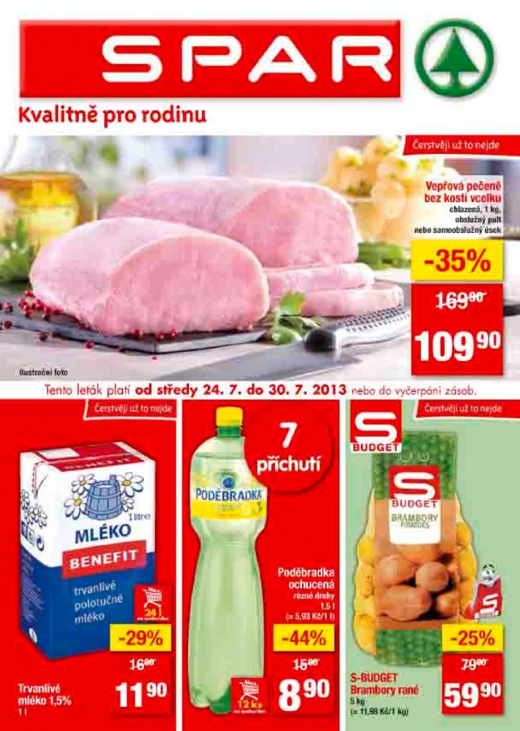 letk Interspar nabdka Spar od 24.7.2013 strana 1