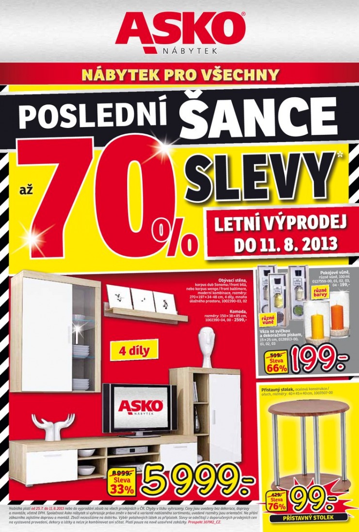 letk Asko nbytek plat pro Chomutov, Tbor a Znojmo od 25.7.2013 strana 1