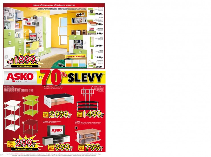 let�k Asko n�bytek plat� pro E-shop, Brno, Hradec, Mladou Boleslav, Plze�, Prahu, Teplice a Zl�n od 25.7.2013 strana 1
