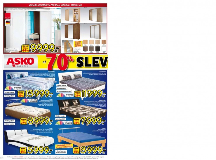 let�k Asko n�bytek plat� pro E-shop, Brno, Hradec, Mladou Boleslav, Plze�, Prahu, Teplice a Zl�n od 25.7.2013 strana 1