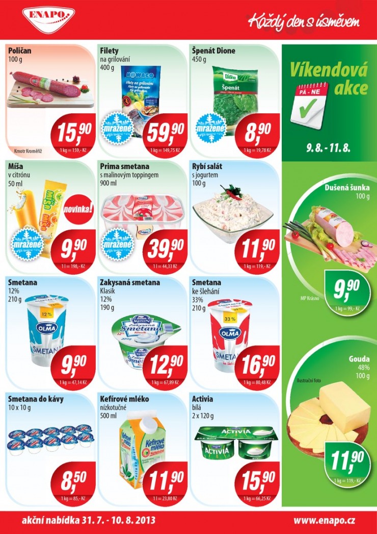 leták Enapo Akční leták od 31.7.2013 strana 1 leták Enapo Akční leták od 31.7.2013 strana 1
