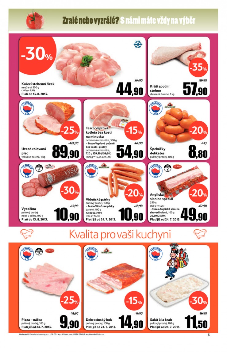 leták Tesco malé hypermarkety od 31.7.2013 strana 1 leták Tesco malé hypermarkety od 31.7.2013 strana 1