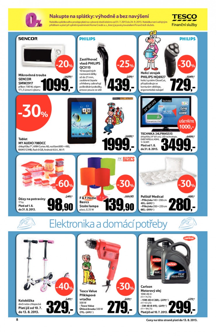 leták Tesco malé hypermarkety od 31.7.2013 strana 1 leták Tesco malé hypermarkety od 31.7.2013 strana 1