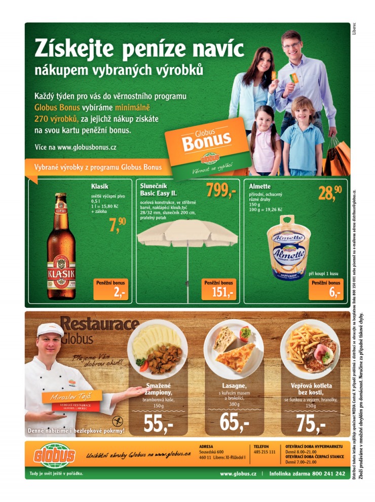 leták Globus Naše noviny od 1.8.2013 strana 1 leták Globus Naše noviny od 1.8.2013 strana 1