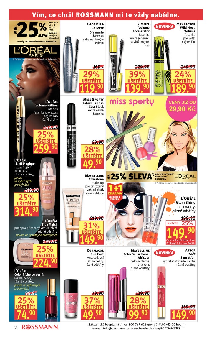 leták Rossmann Leták od 5.8.2013 strana 1 leták Rossmann Leták od 5.8.2013 strana 1