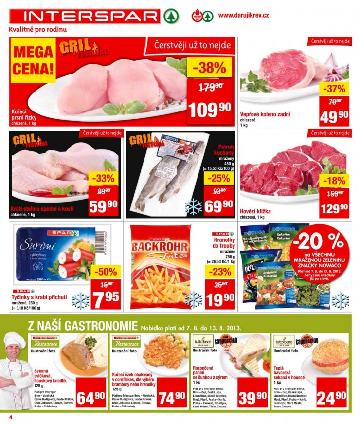 leták Interspar Akční nabídka od 7.8.2013  strana 1 leták Interspar Akční nabídka od 7.8.2013 strana 1