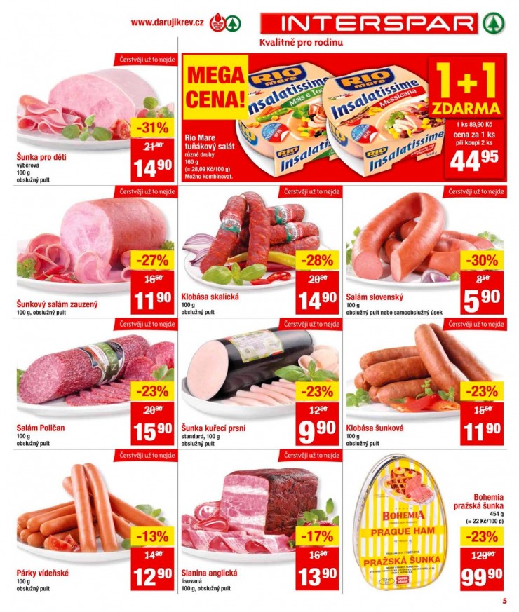 leták Interspar Akční nabídka od 7.8.2013  strana 1 leták Interspar Akční nabídka od 7.8.2013 strana 1