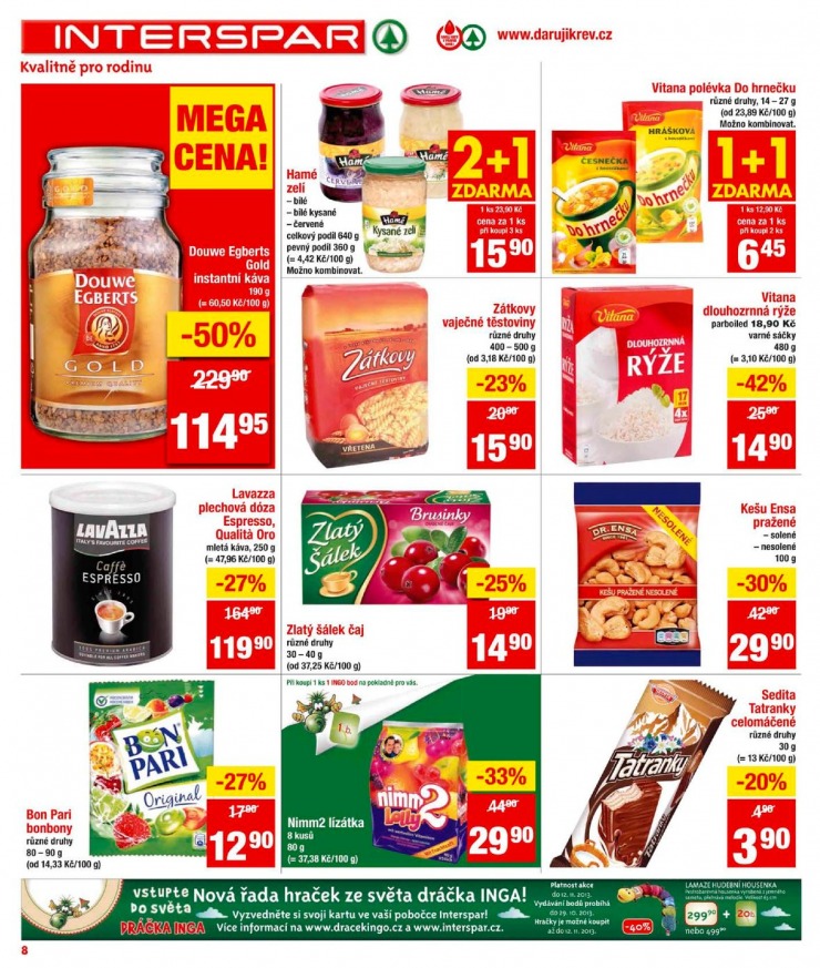 leták Interspar Akční nabídka od 7.8.2013  strana 1 leták Interspar Akční nabídka od 7.8.2013 strana 1