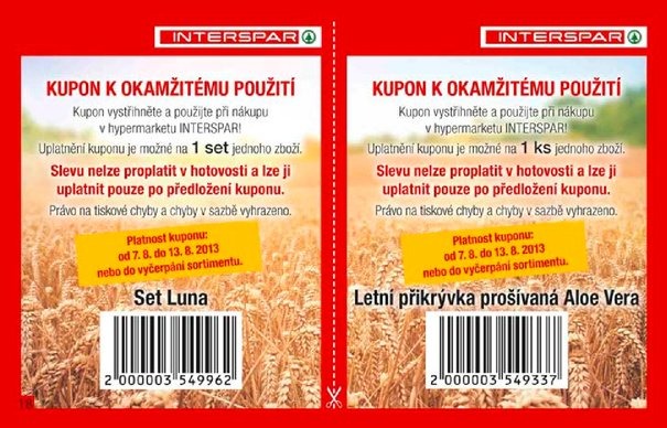 let�k Interspar kuponov� kn�ka od 7.8.2013 strana 1