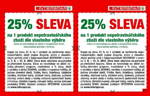 let�k Interspar kuponov� kn�ka od 7.8.2013 strana 1