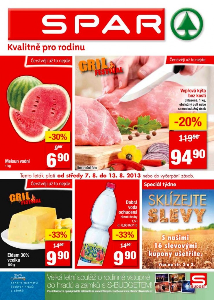 leták Interspar nabídka Spar od 7.8.2013 strana 1 leták Interspar nabídka Spar od 7.8.2013 strana 1