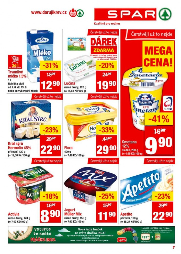 leták Interspar nabídka Spar od 7.8.2013 strana 1 leták Interspar nabídka Spar od 7.8.2013 strana 1