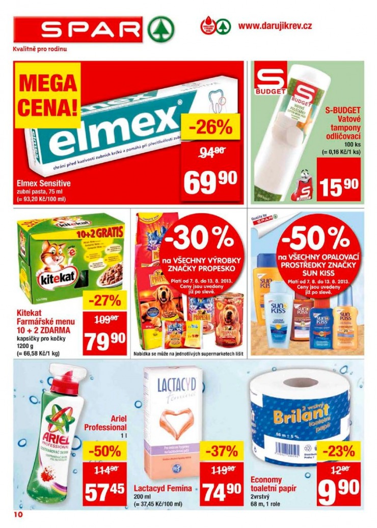 leták Interspar nabídka Spar od 7.8.2013 strana 1 leták Interspar nabídka Spar od 7.8.2013 strana 1
