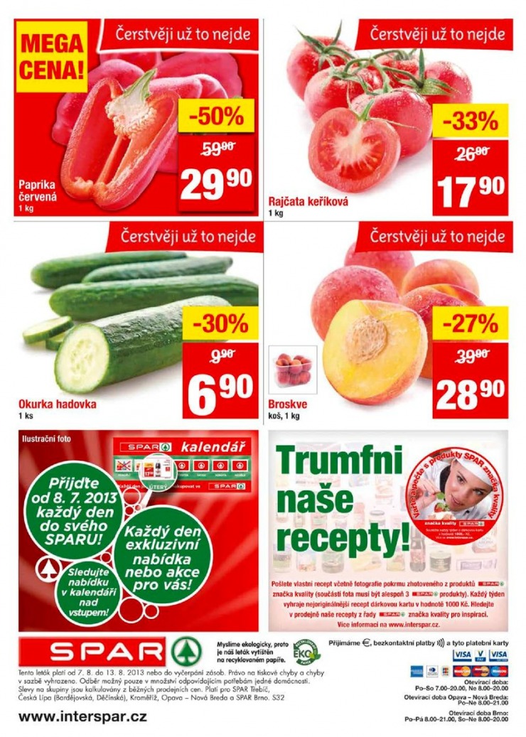 leták Interspar nabídka Spar od 7.8.2013 strana 1 leták Interspar nabídka Spar od 7.8.2013 strana 1
