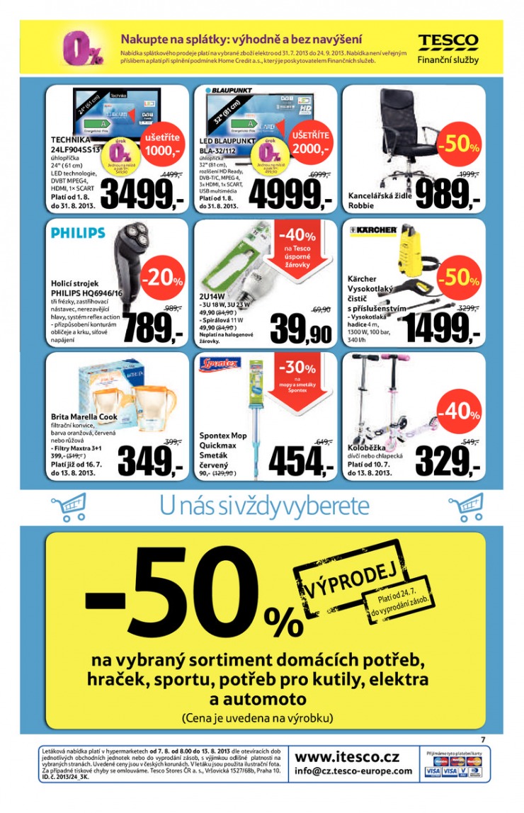 leták Tesco malé hypermarkety od 7.8.2013 strana 1 leták Tesco malé hypermarkety od 7.8.2013 strana 1
