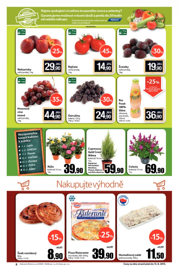 leták Tesco malé hypermarkety od 7.8.2013 strana 1 leták Tesco malé hypermarkety od 7.8.2013 strana 1