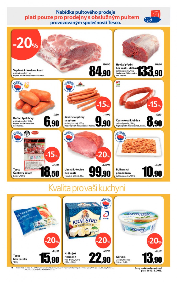 leták Tesco Expres obchody od 7.8.2013 strana 1 leták Tesco Expres obchody od 7.8.2013 strana 1