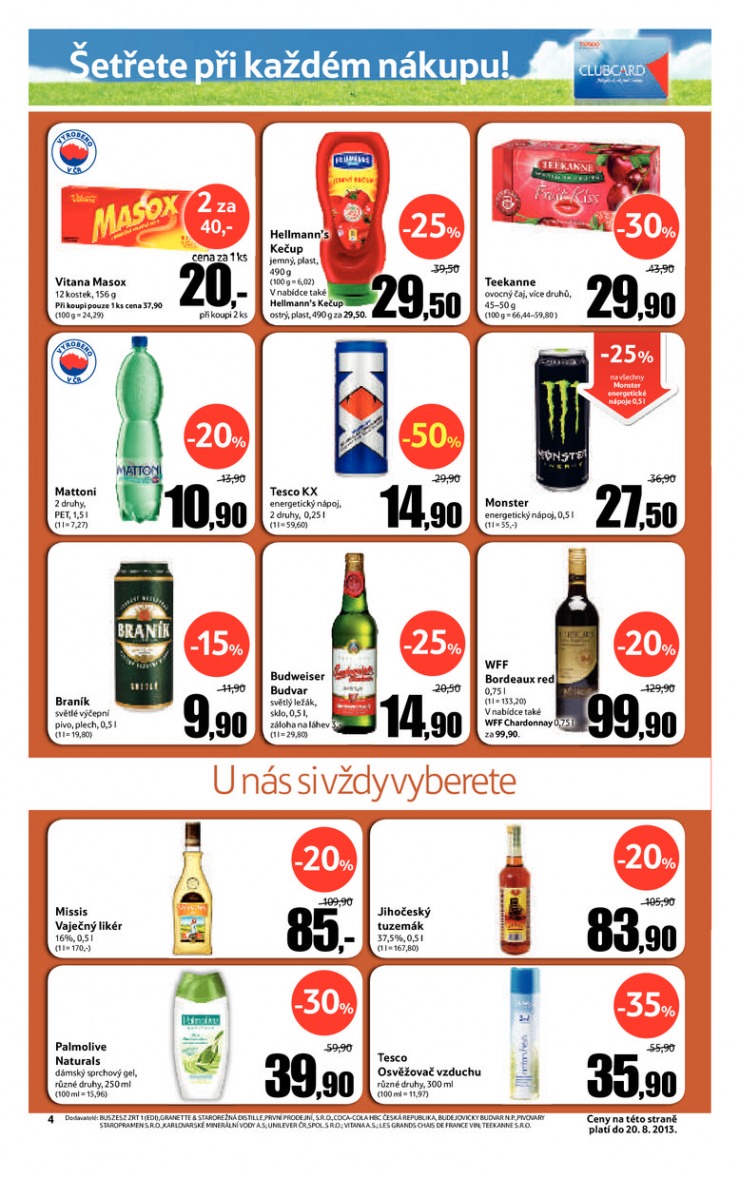 let�k Tesco Expres obchody od 7.8.2013 strana 1