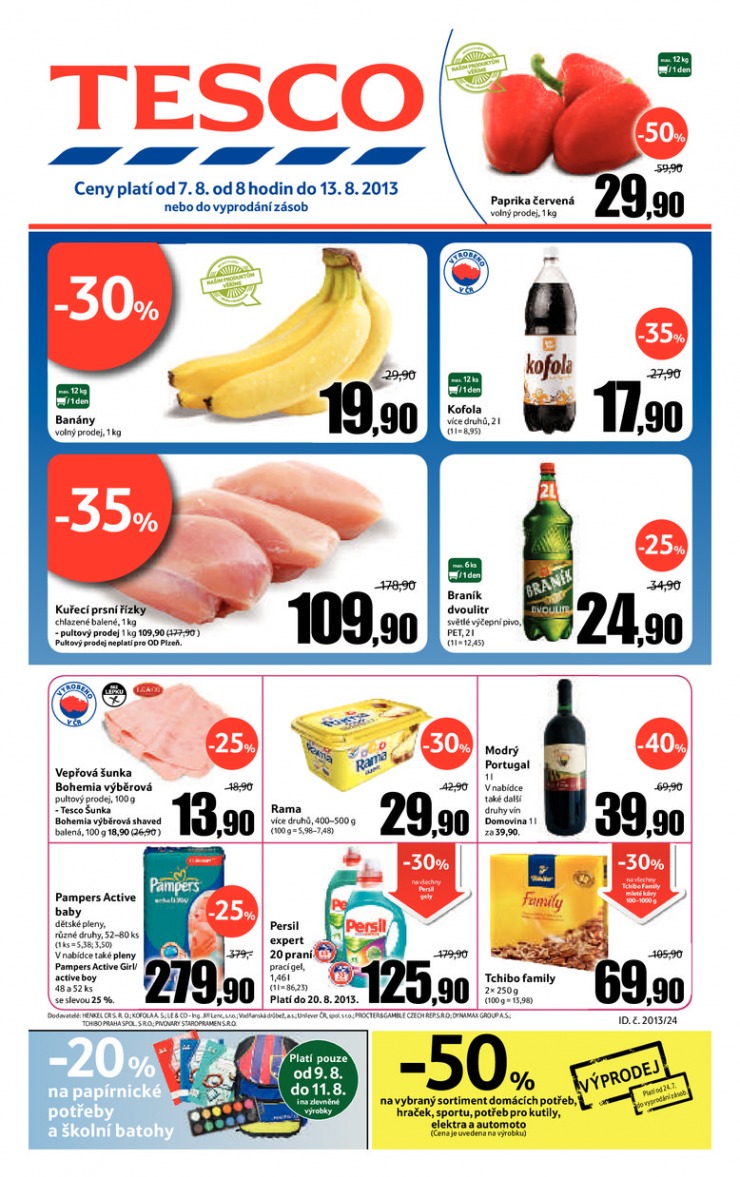 letk Tesco velk hypermarkety od 7.8.2013 strana 1