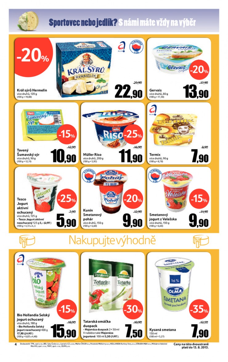 leták Tesco velké hypermarkety od 7.8.2013 strana 1 leták Tesco velké hypermarkety od 7.8.2013 strana 1