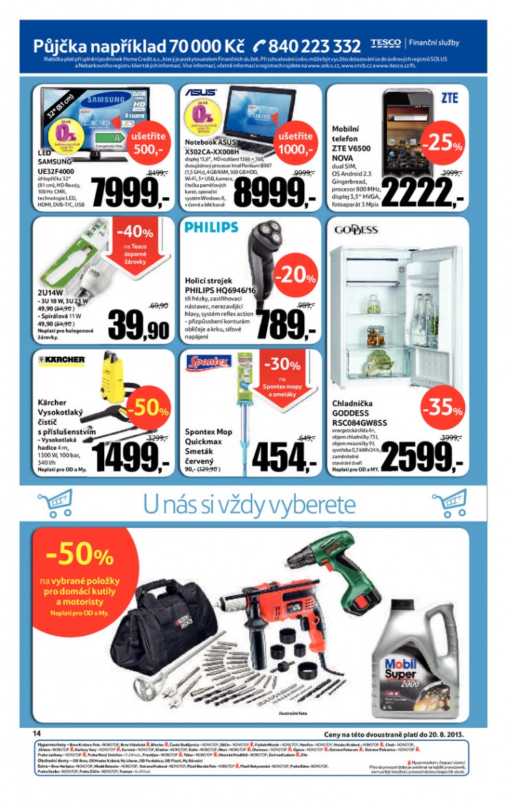 leták Tesco velké hypermarkety od 7.8.2013 strana 1 leták Tesco velké hypermarkety od 7.8.2013 strana 1