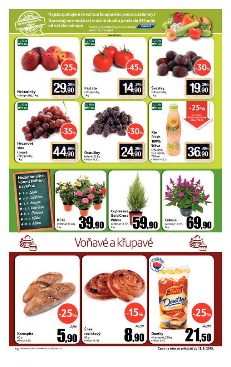 leták Tesco velké hypermarkety od 7.8.2013 strana 1 leták Tesco velké hypermarkety od 7.8.2013 strana 1
