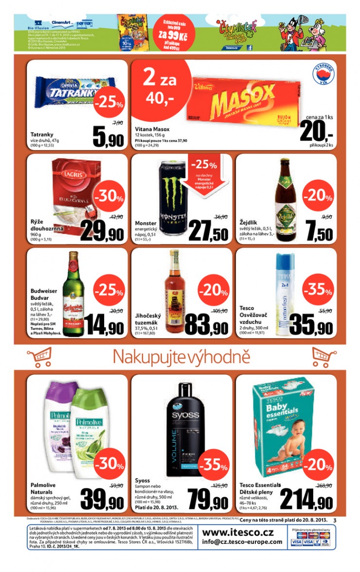 leták Tesco supermarkety od 7.8.2013 strana 1 leták Tesco supermarkety od 7.8.2013 strana 1