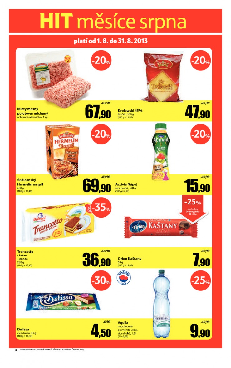 let�k Tesco supermarkety od 7.8.2013 strana 1