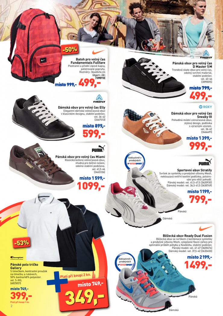 leták Intersport Aktuální leták od 8.8.2013 strana 1 leták Intersport Aktuální leták od 8.8.2013 strana 1