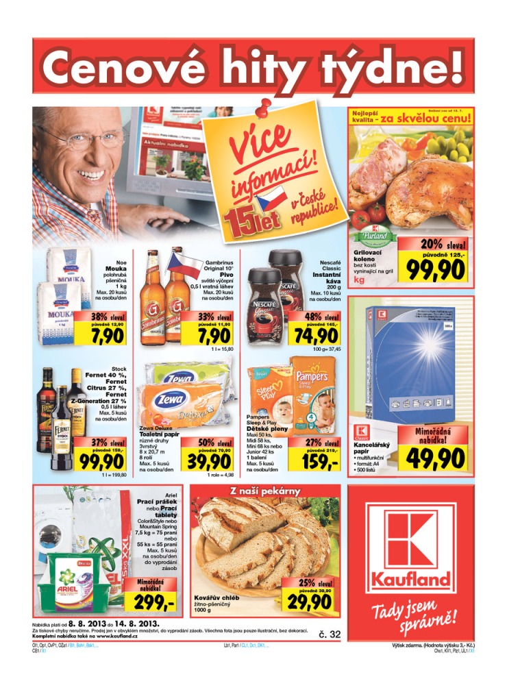 leták Kaufland Aktuální nabídka od 8.8.2013 strana 1 leták Kaufland Aktuální nabídka od 8.8.2013 strana 1