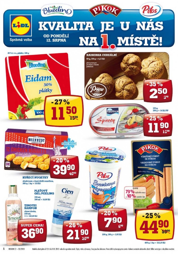let�k Lidl Ak�n� nab�dka od 12.8.2013 strana 1