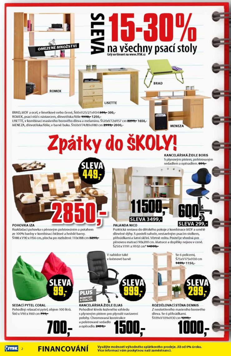 leták Jysk Nabídka týdne od 8.8.2013 strana 1 leták Jysk Nabídka týdne od 8.8.2013 strana 1