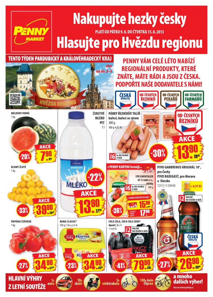 leták Penny Aktuální nabídka od 9.8.2013 strana 1 leták Penny Aktuální nabídka od 9.8.2013 strana 1