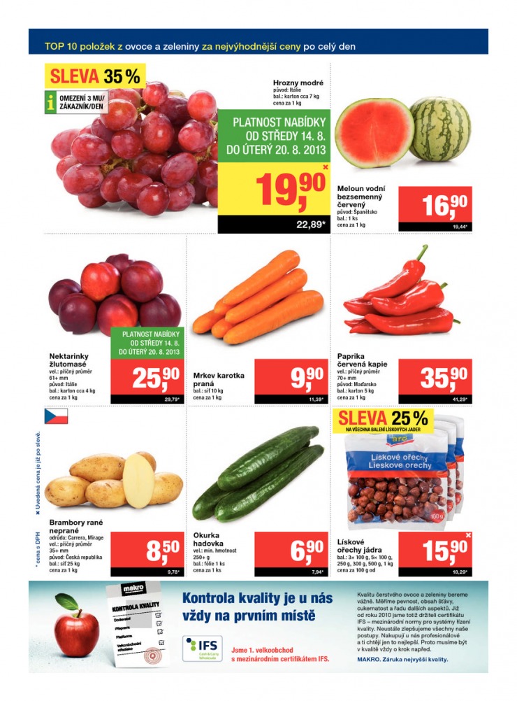 leták Makro maloobchod od 14.8.2013 strana 1 leták Makro maloobchod od 14.8.2013 strana 1