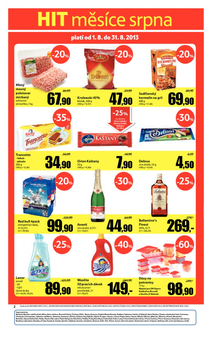 leták Tesco supermarkety od 14.8.2013 strana 1 leták Tesco supermarkety od 14.8.2013 strana 1