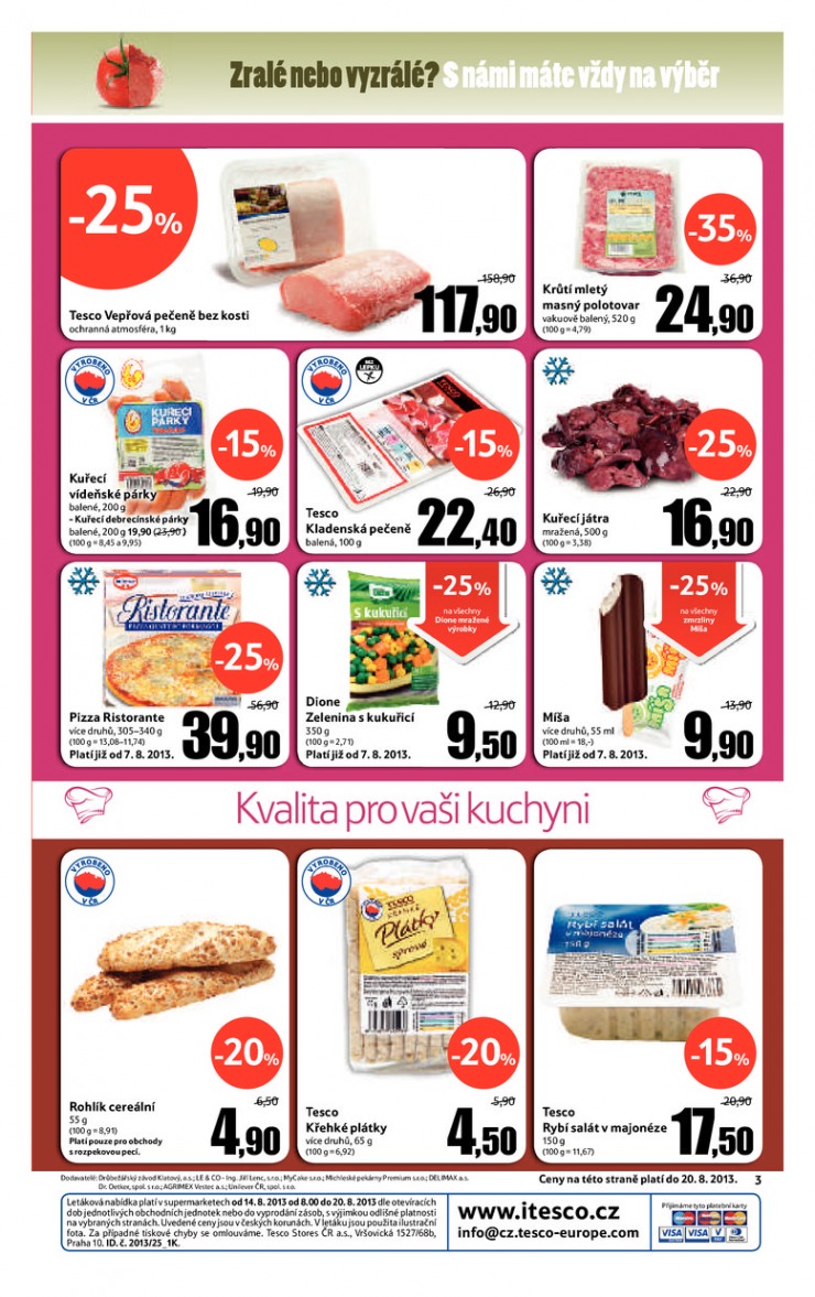 leták Tesco supermarkety od 14.8.2013 strana 1 leták Tesco supermarkety od 14.8.2013 strana 1
