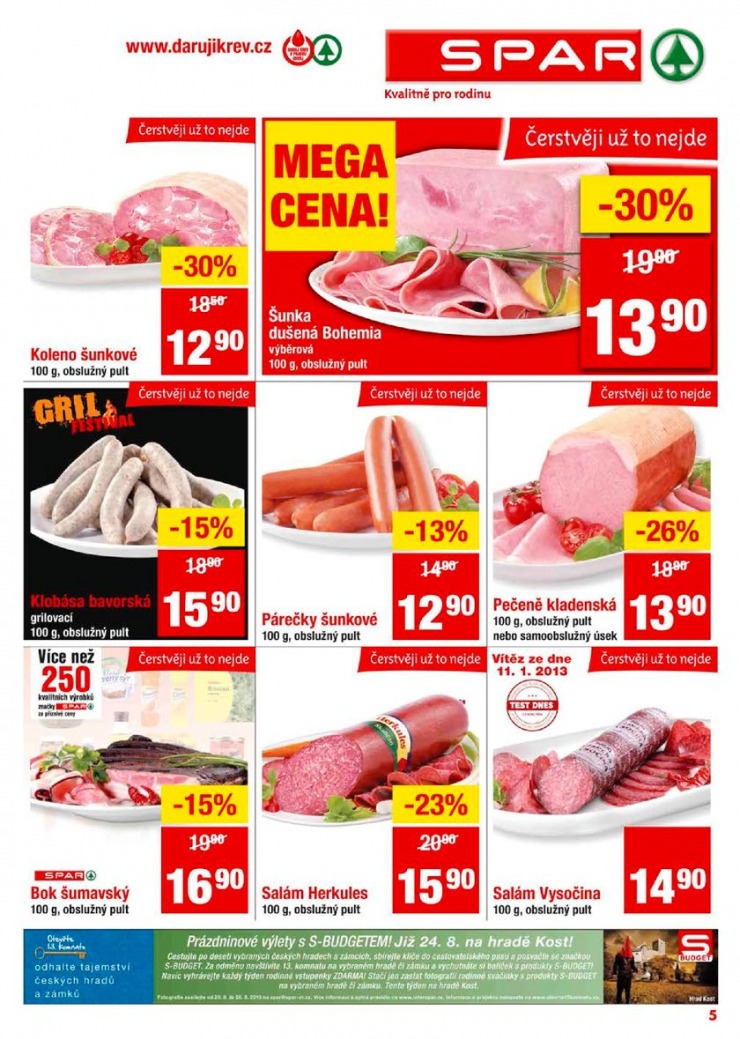 leták Interspar nabídka Spar od 14.8.2013 strana 1 leták Interspar nabídka Spar od 14.8.2013 strana 1