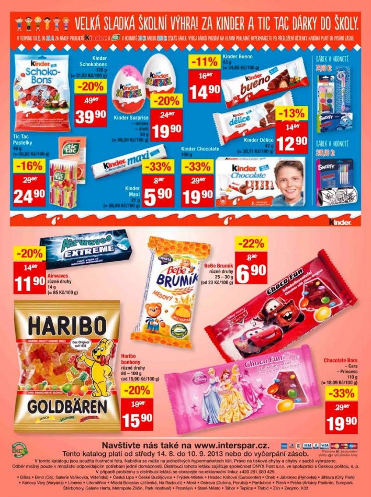 leták Interspar škola volá od 14.8.2013 strana 1 leták Interspar škola volá od 14.8.2013 strana 1