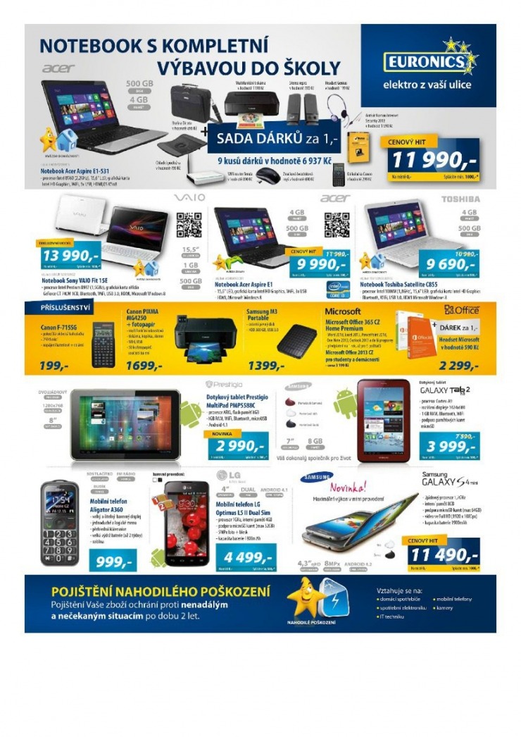 leták Euronics Aktuální leták od 15.8.2013 strana 1 leták Euronics Aktuální leták od 15.8.2013 strana 1