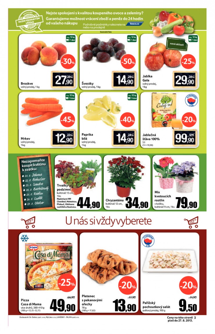 leták Tesco malé hypermarkety od 21.8.2013 strana 1 leták Tesco malé hypermarkety od 21.8.2013 strana 1